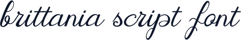 brittania script font