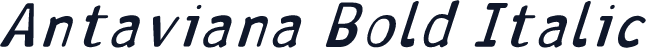 Antaviana Bold Italic