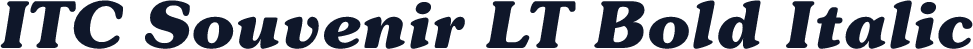 ITC Souvenir LT Bold Italic