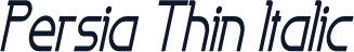 Persia Thin Italic