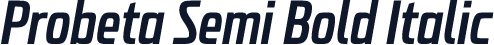 Probeta Semi Bold Italic