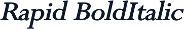 Rapid BoldItalic