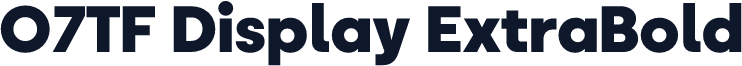 O7TF Display ExtraBold