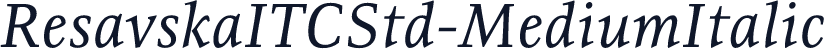 ResavskaITCStd-MediumItalic