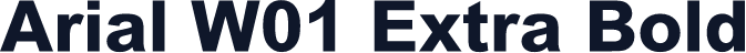 Arial W01 Extra Bold