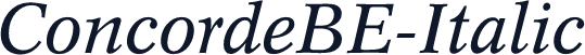 ConcordeBE-Italic