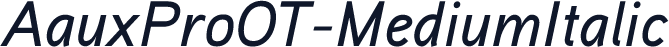 AauxProOT-MediumItalic