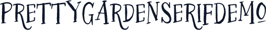 PrettyGardenSerifDemo