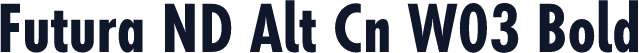 Futura ND Alt Cn W03 Bold