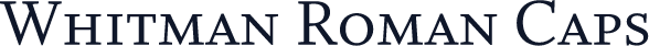 Whitman Roman Caps