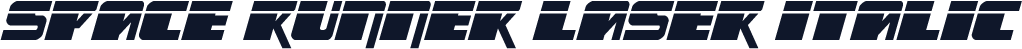 Space Runner Laser Italic