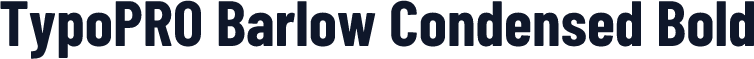 TypoPRO Barlow Condensed Bold