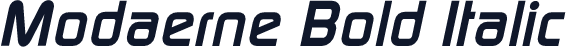 Modaerne Bold Italic