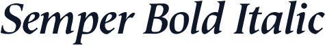 Semper Bold Italic