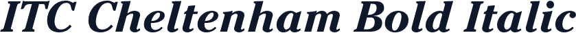 ITC Cheltenham Bold Italic