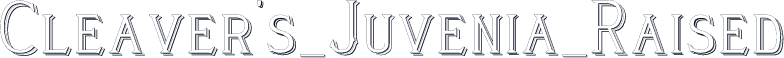 Cleaver's_Juvenia_Raised