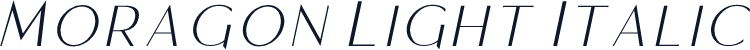 Moragon Light Italic