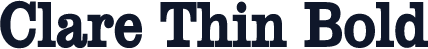 Clare Thin Bold