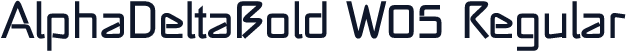 AlphaDeltaBold W05 Regular