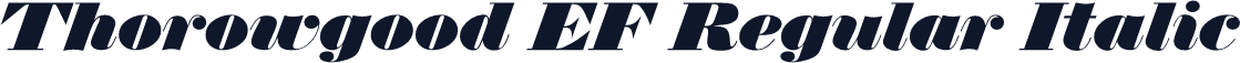 Thorowgood EF Regular Italic