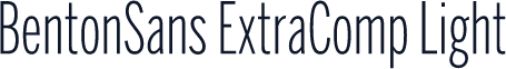 BentonSans ExtraComp Light