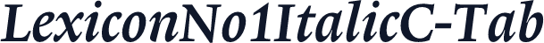 LexiconNo1ItalicC-Tab