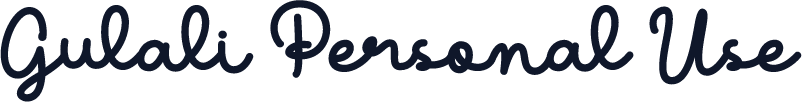 Gulali Personal Use