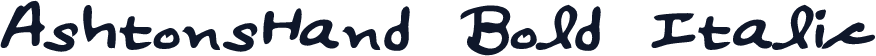 AshtonsHand Bold Italic