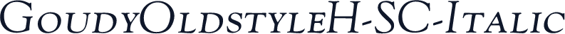 GoudyOldstyleH-SC-Italic