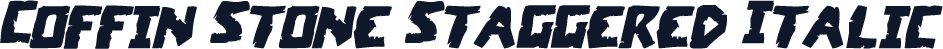 Coffin Stone Staggered Italic