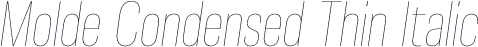 Molde Condensed Thin Italic