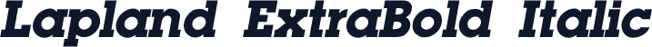 Lapland ExtraBold Italic
