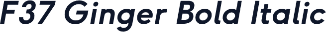 F37 Ginger Bold Italic