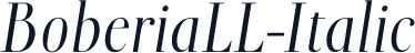 BoberiaLL-Italic