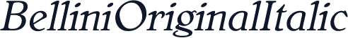BelliniOriginalItalic