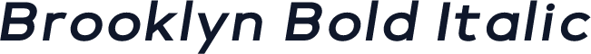 Brooklyn Bold Italic