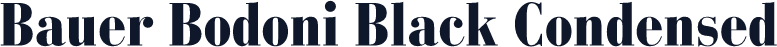 Bauer Bodoni Black Condensed