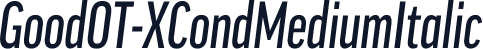 GoodOT-XCondMediumItalic