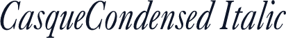 CasqueCondensed Italic