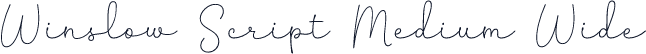 Winslow Script Medium Wide
