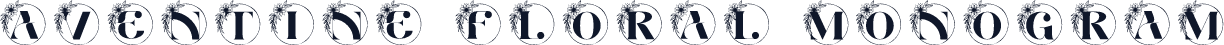 Aventine Floral Monogram