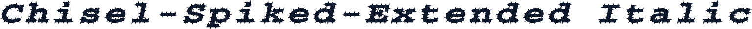Chisel-Spiked-Extended Italic
