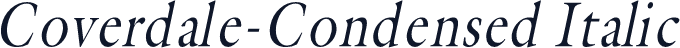 Coverdale-Condensed Italic