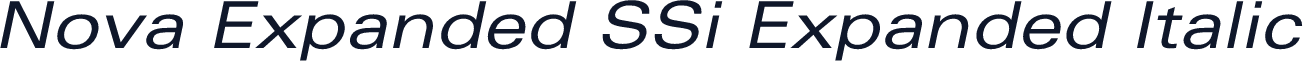 Nova Expanded SSi Expanded Italic