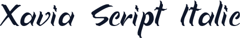 Xavia Script Italic
