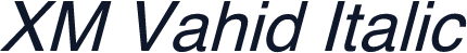 XM Vahid Italic