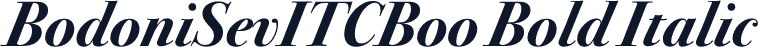 BodoniSevITCBoo Bold Italic