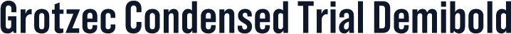 Grotzec Condensed Trial Demibold