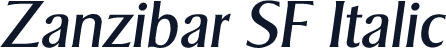 Zanzibar SF Italic