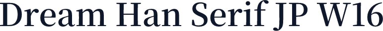 Dream Han Serif JP W16